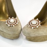 Beaded Moonstone Shoe Clips Tutorial