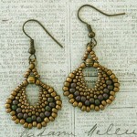 Peyote Fan Earrings