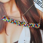 DIY Seed Bead Tube Necklace