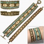 Mosaic Bands Tila Bead Pattern