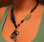 Mixed Media Art Charm Necklace