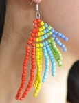 Seed Bead Fairy Wing Earrings