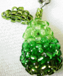 Beaded 3D Pear Charm