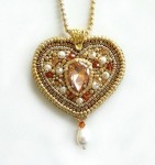 Heart Pendant Beaded