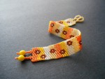 Fall Flower Friendship Bracelet Pattern