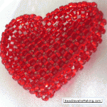 Beaded Heart Basket