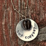 Mixed Media Coffee Bean Necklace